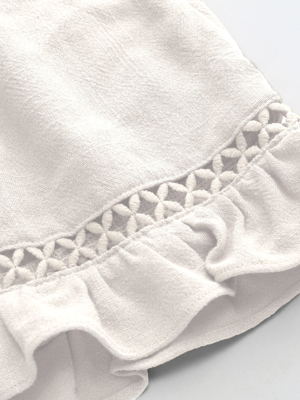 Lässiges Elegantes Weißes Kleid Mit Textur