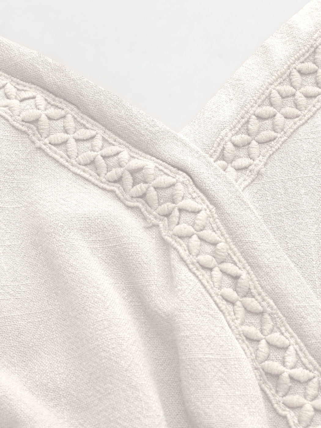 Lässiges Elegantes Weißes Kleid Mit Textur