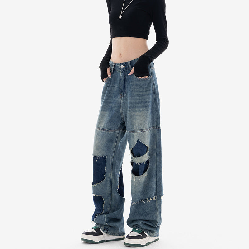 Zerrissene lockere Jeans