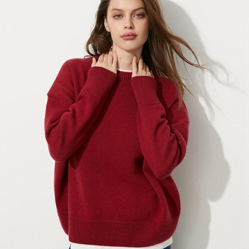 Klassischer Rundhals Pullover