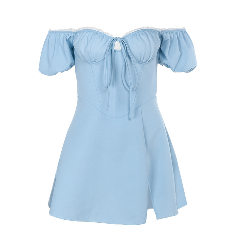 Sommer-Minikleid in Hellblau