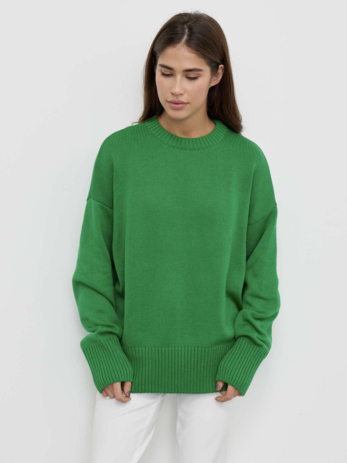 Klassischer Rundhals Pullover