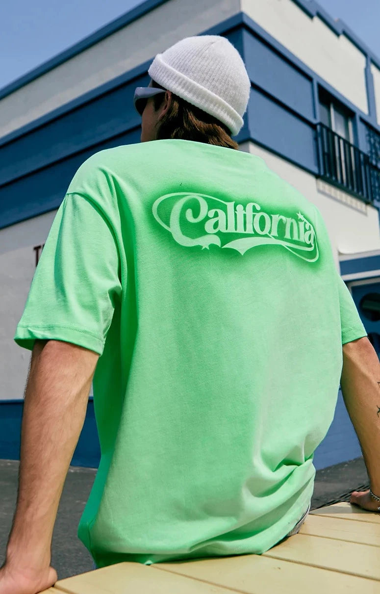 California Streetwear Grünes T-Shirt