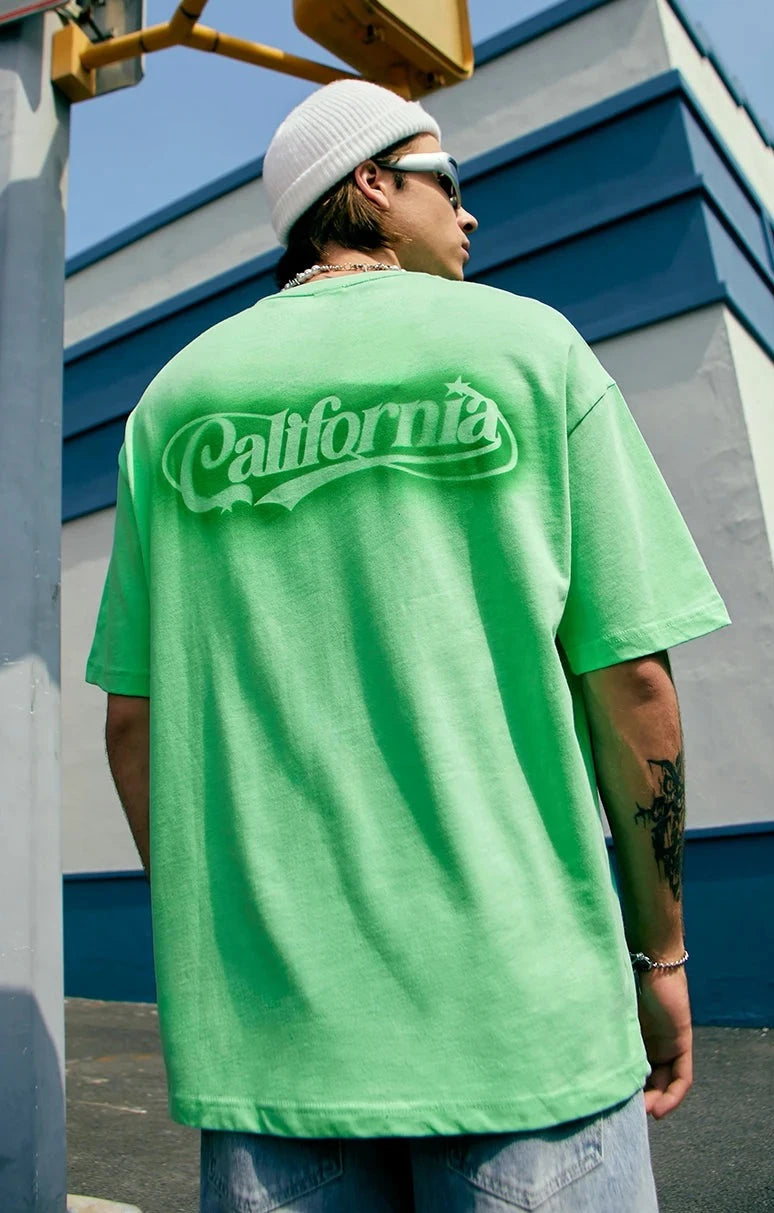 California Streetwear Grünes T-Shirt