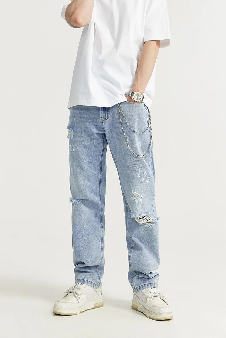 Zerrissene Slim Fit Jeans