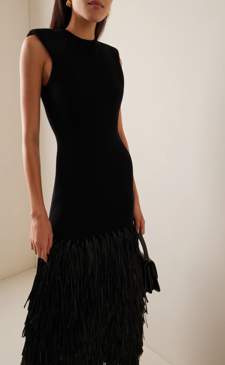 Rushes – Schwarzes Midikleid