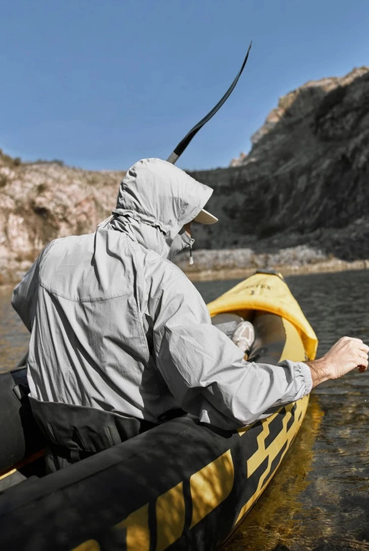 Sommer Atmungsaktiv Outdoor Wandern Kapuzenjacke