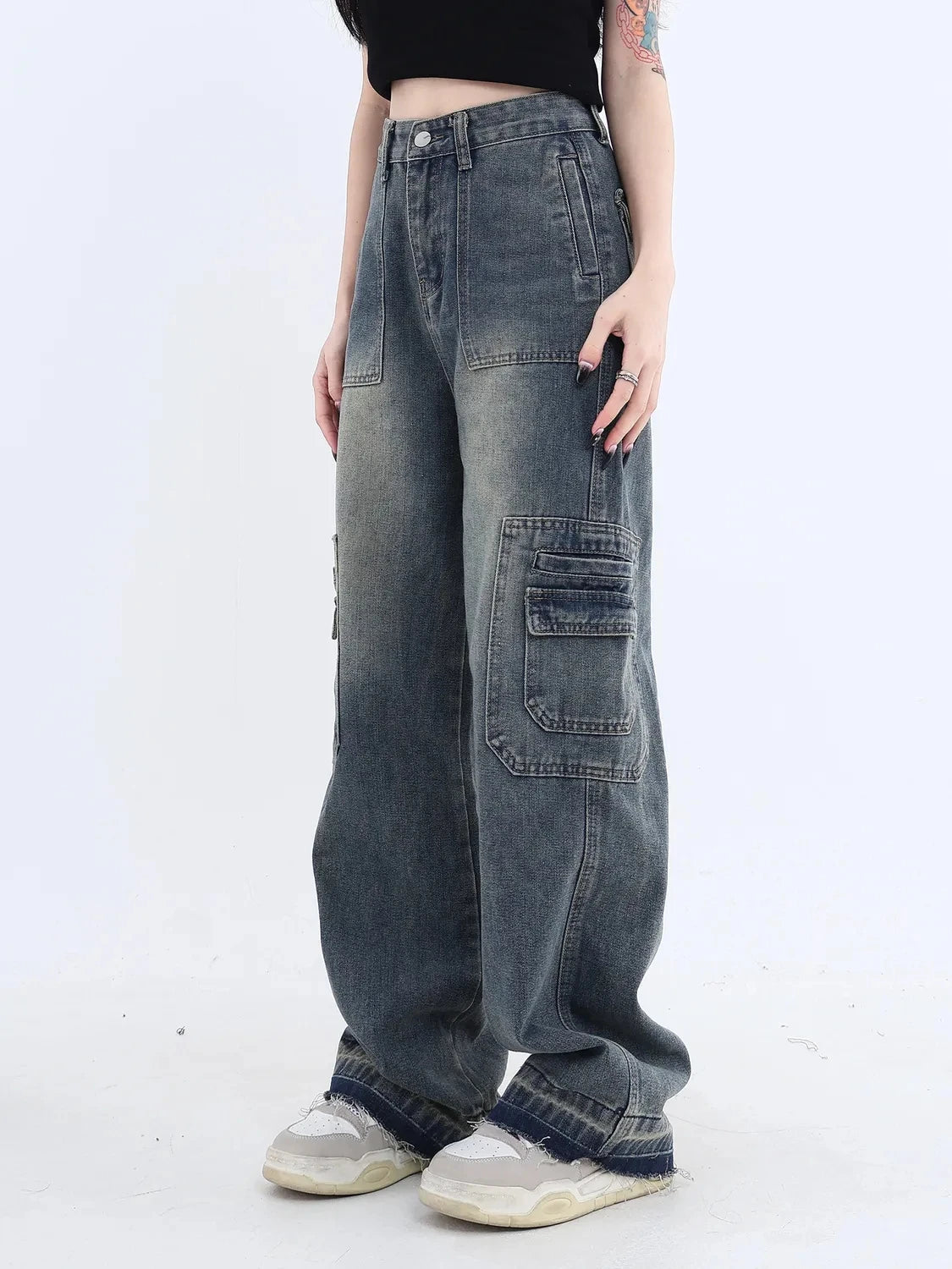 Vintage Jeans mit hoher Taille