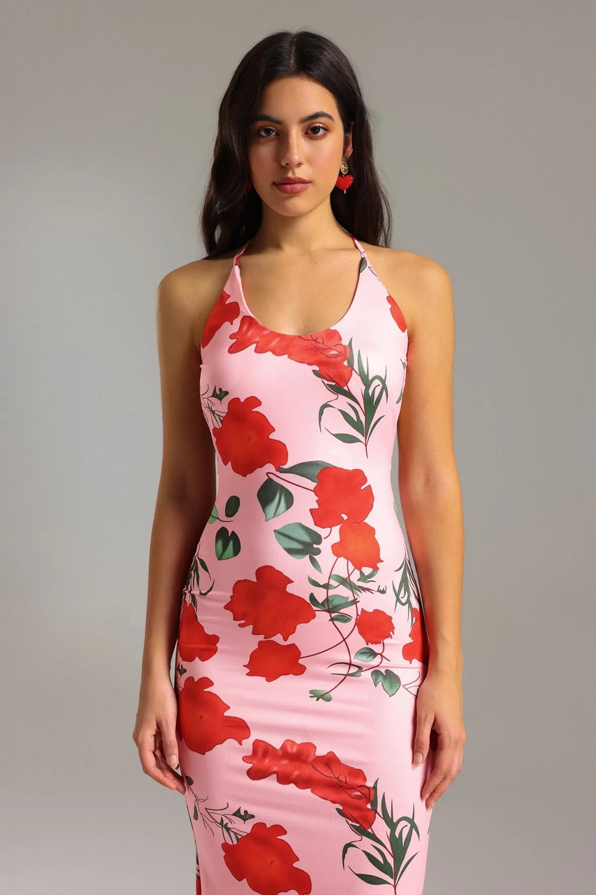 Sommerliches Maxikleid mit Blumenmuster