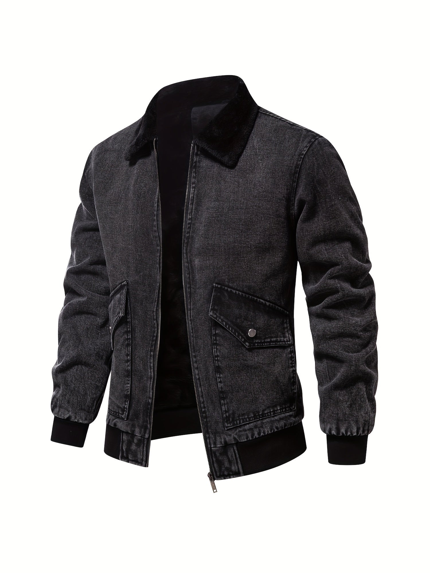 Jeans Fleecejacke für Herren