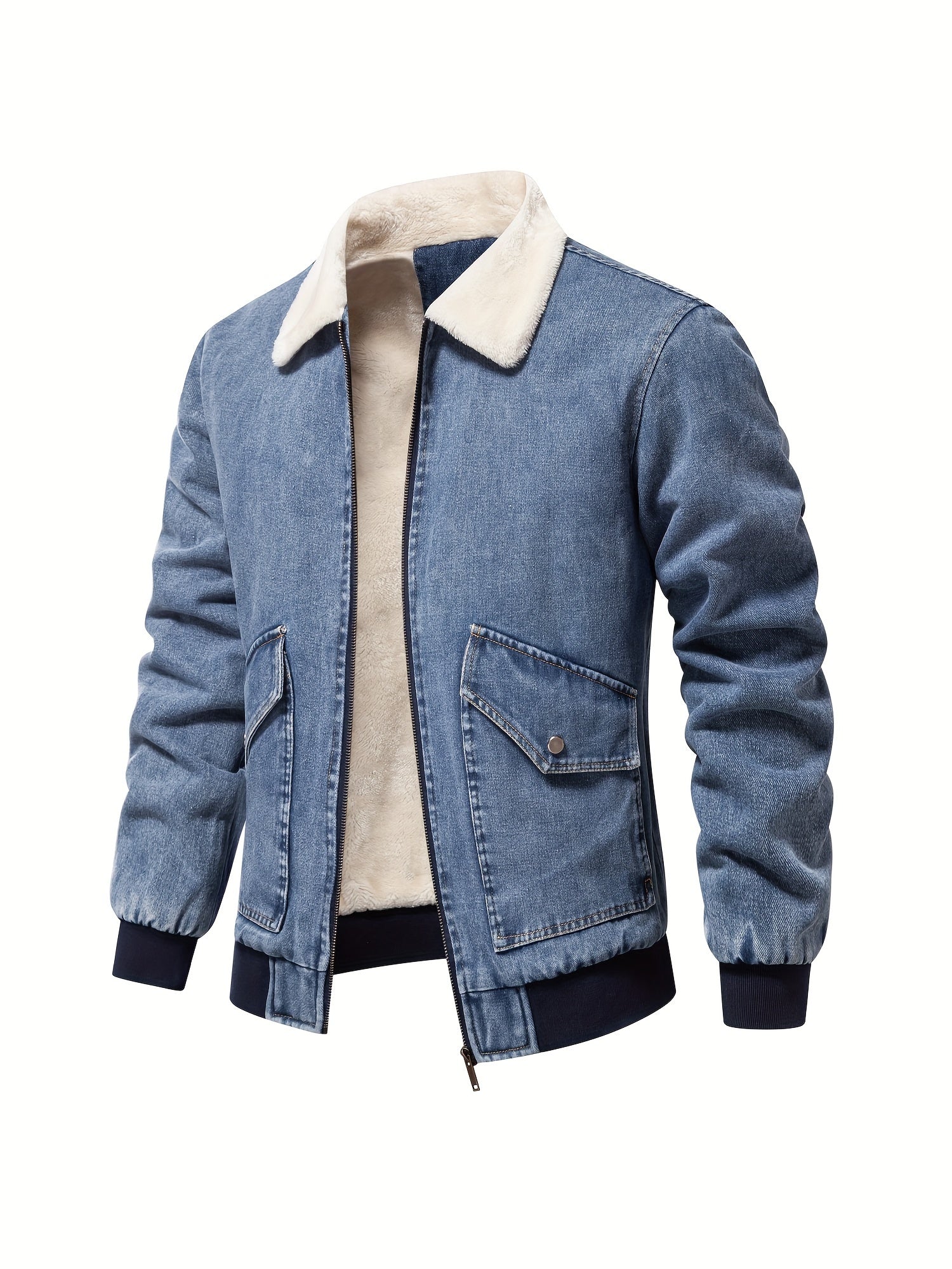 Jeans Fleecejacke für Herren