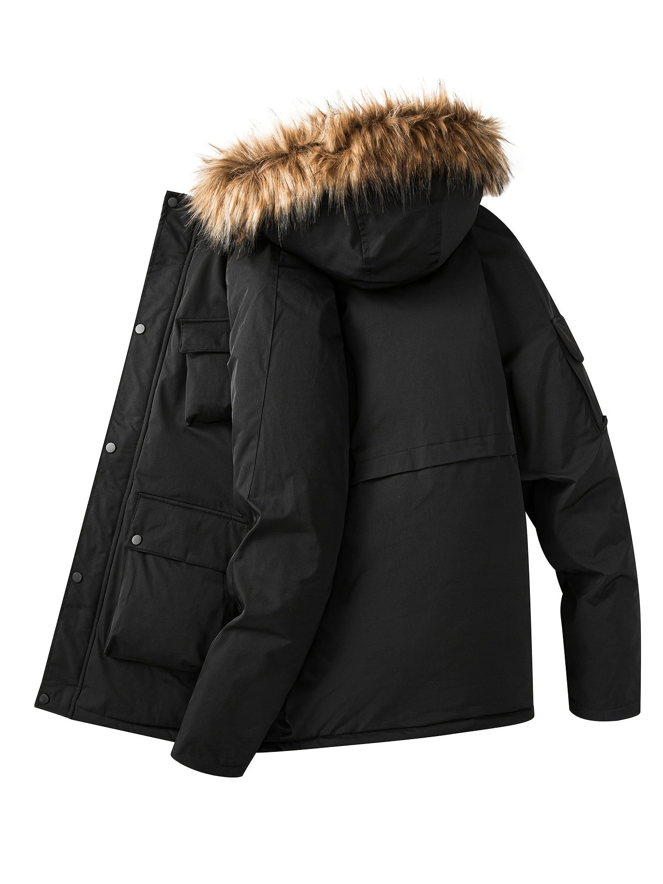 Winterjacke aus Baumwolle mit Kapuze