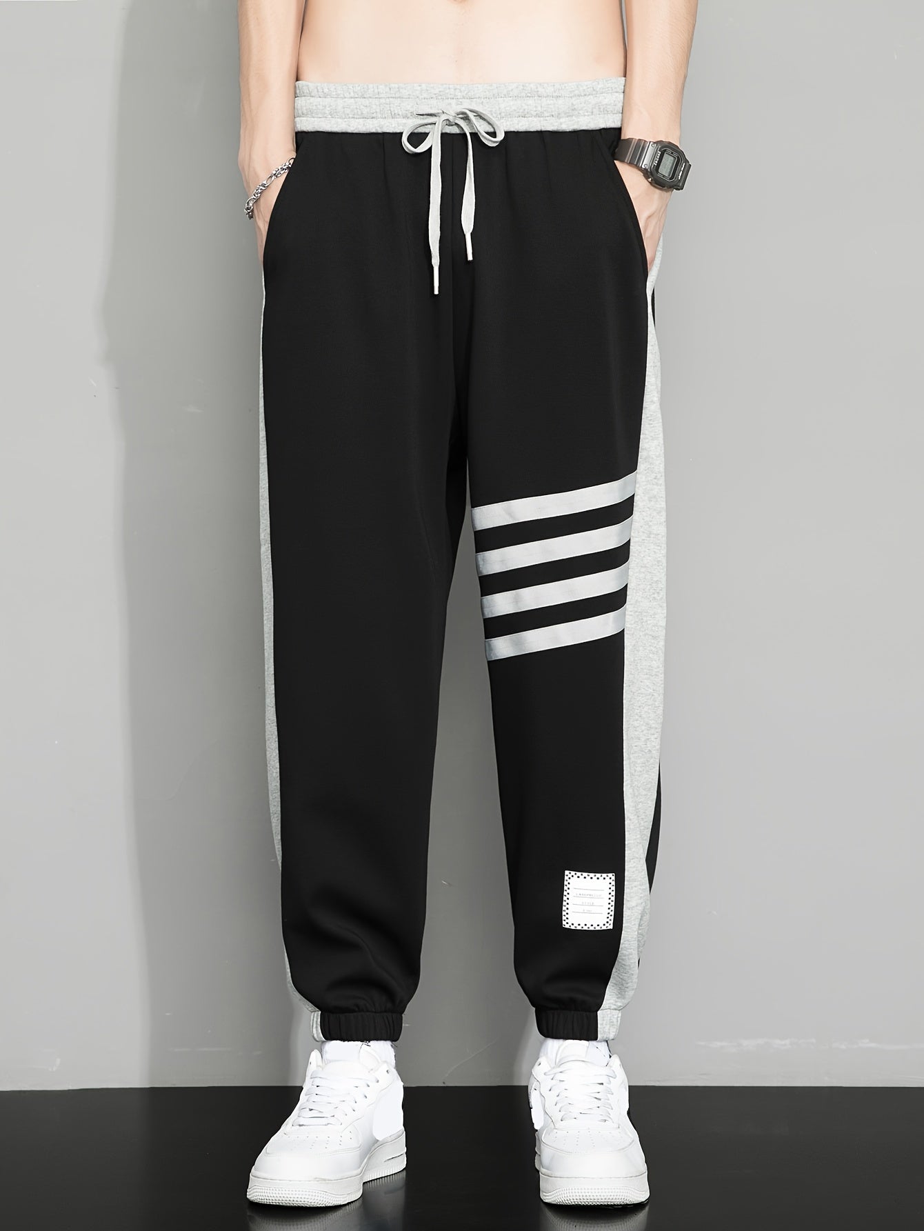 Herren Gestreifte Sweatpants für Männer