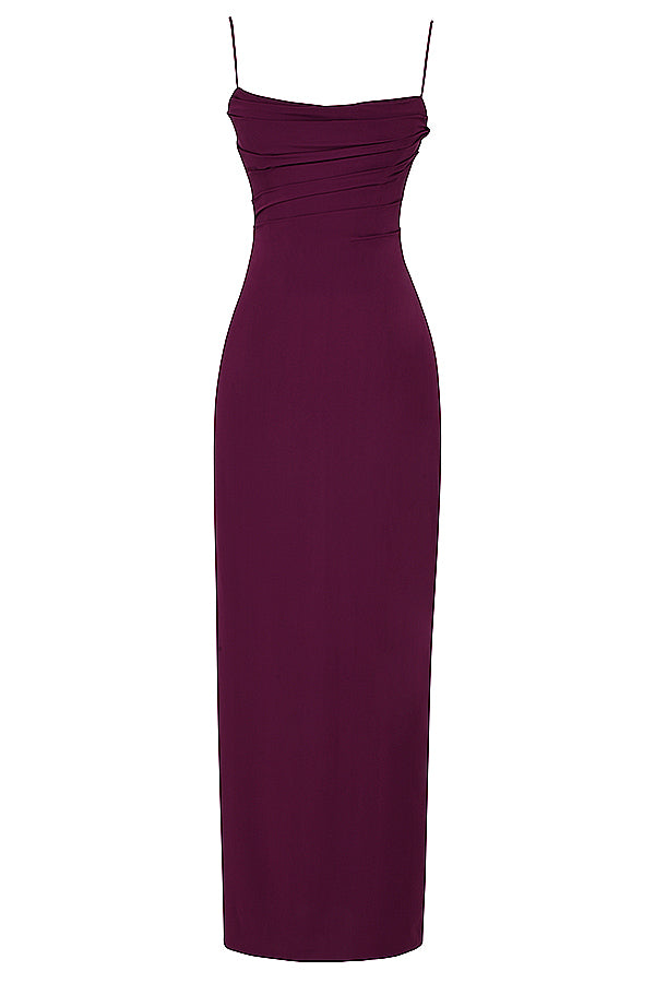 Merlot Korsett Maxikleid