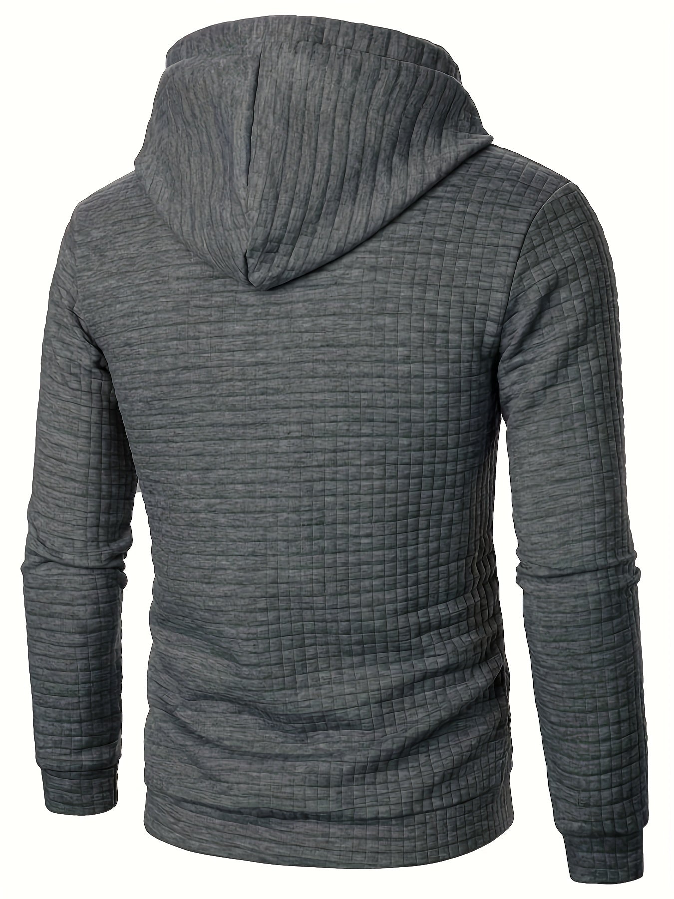 Bequemer Langarm Hoodie mit Waffelmuster