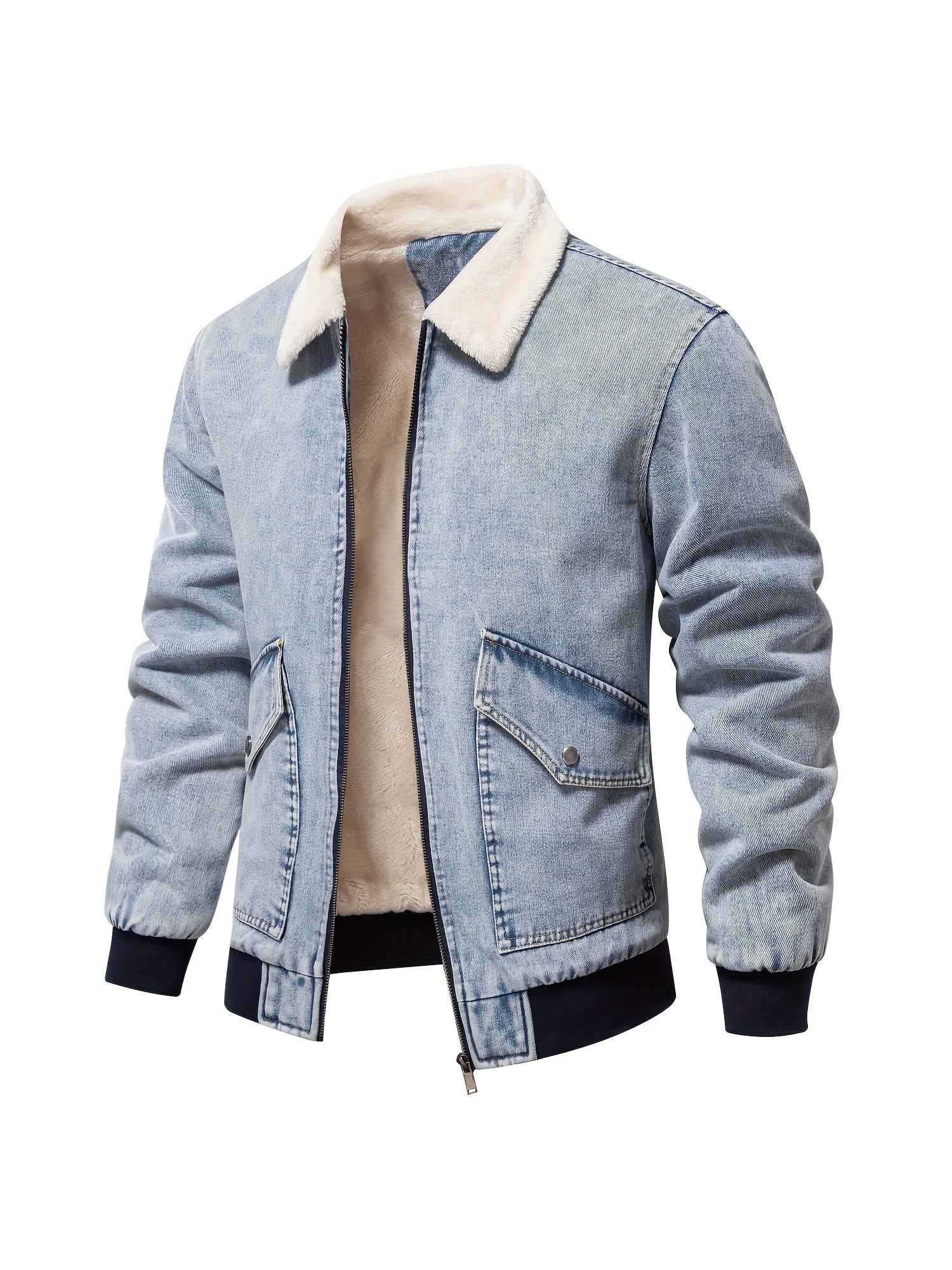 Jeans Fleecejacke für Herren