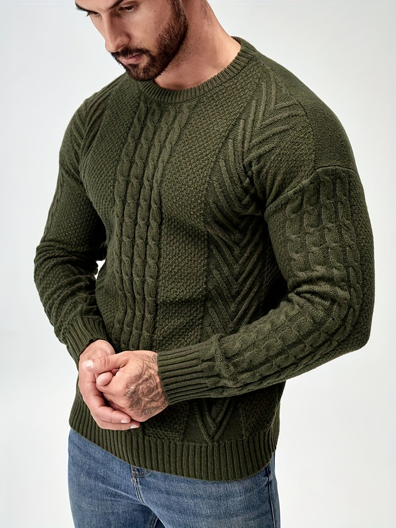 High Stretch Strickpullover für Herren