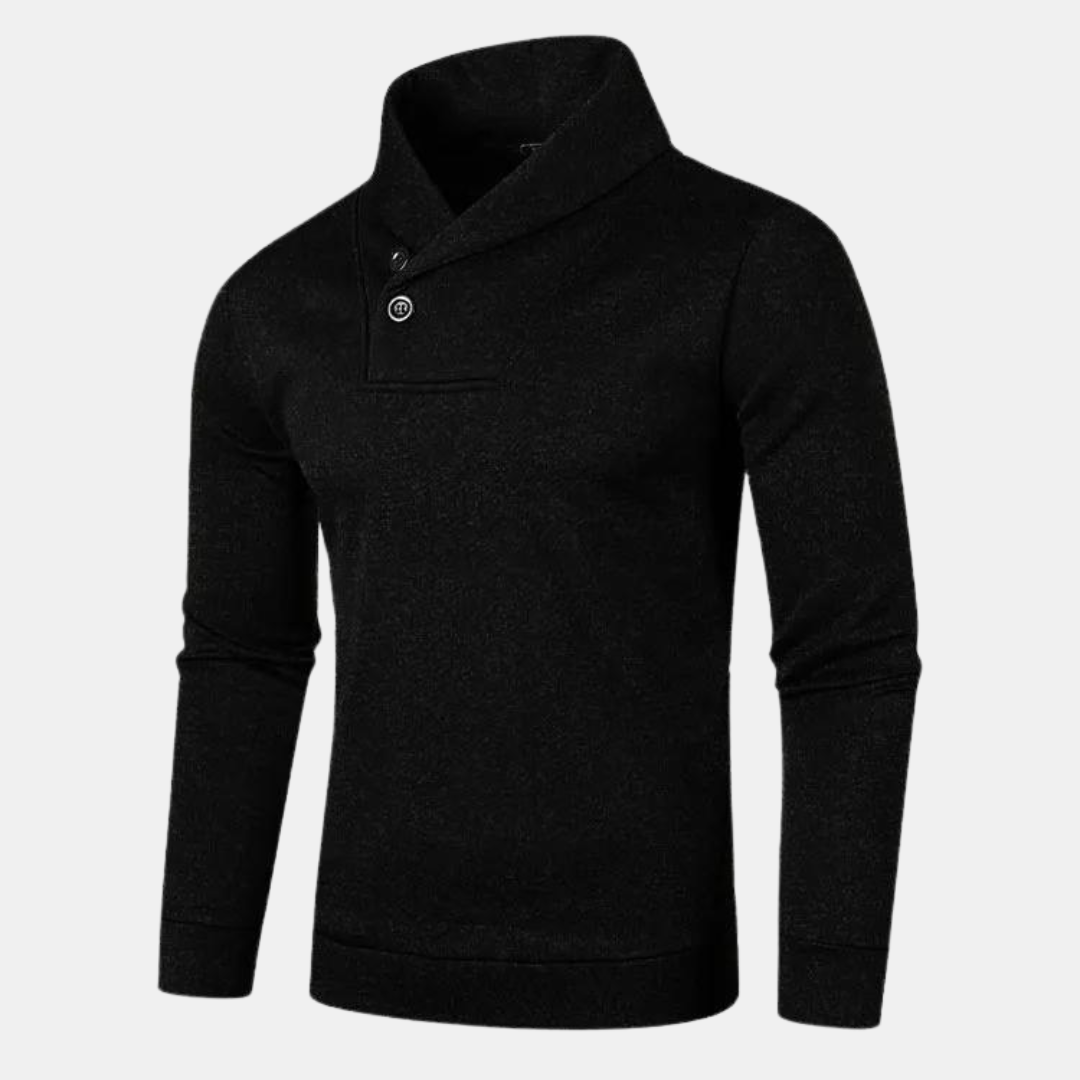 Lässiger Halb Rollkragen Pullover