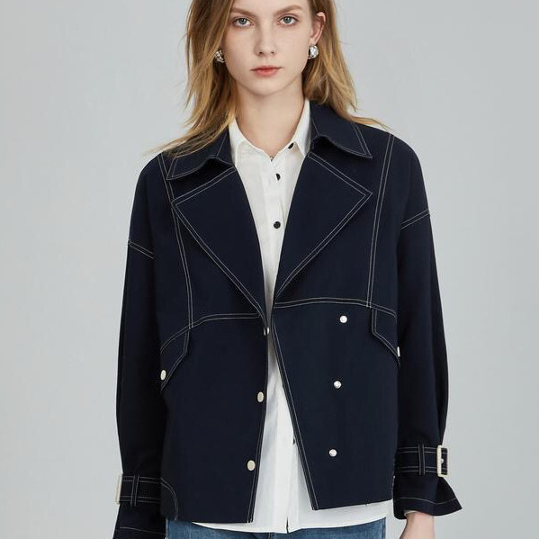 Marineblau Leichte Jacke für Damen