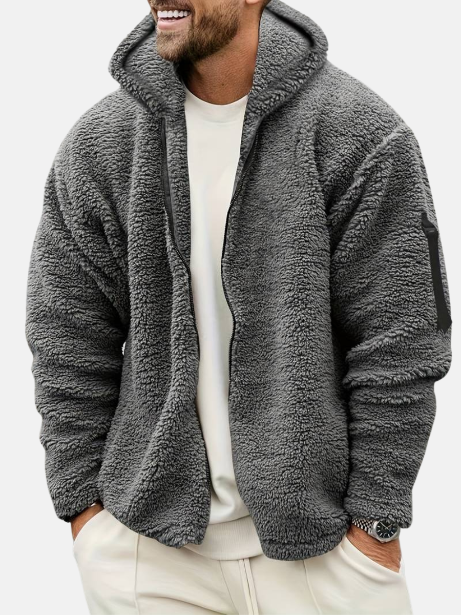 Flauschiger Kapuzenpullover