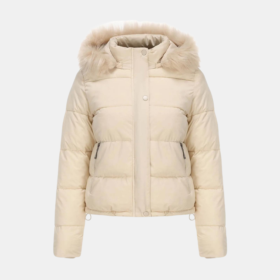 Damen Kapuze Wolljacke