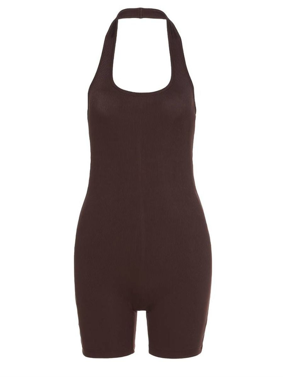 Halter Rompers Rückenfrei