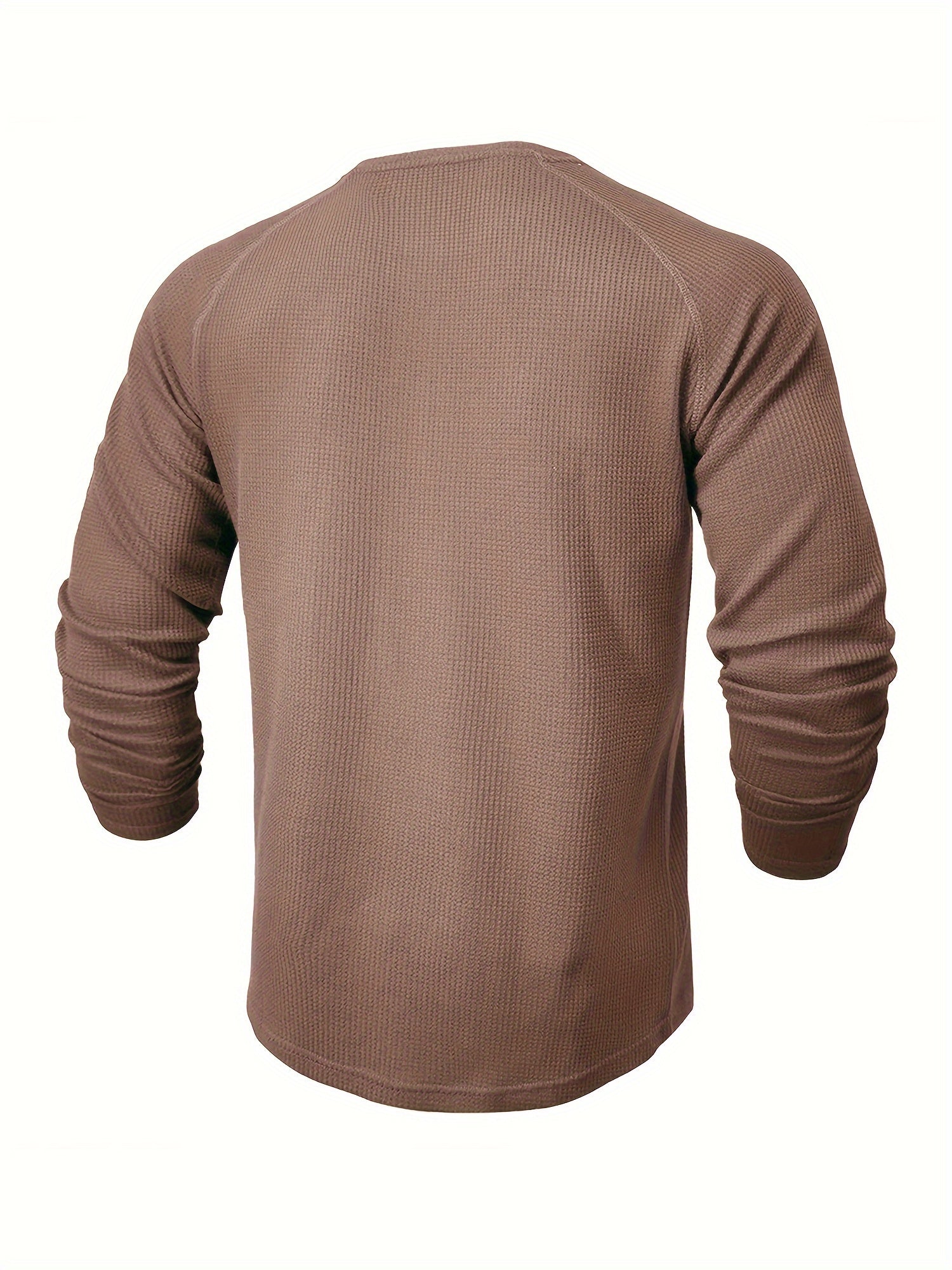 Langarm Henley Shirt