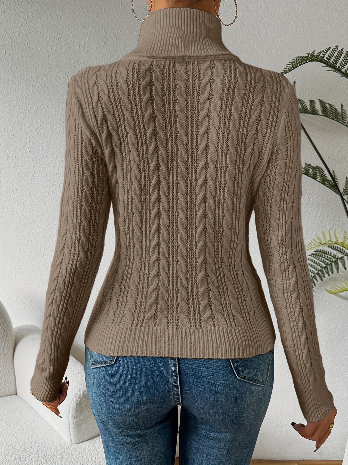 Rollkragen Strickpullover