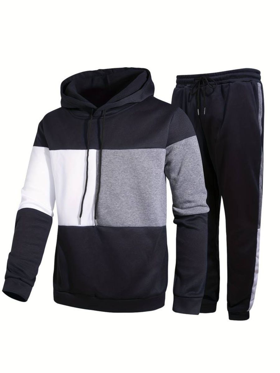 Kapuzenpullover und Jogginghose mit Kordelzug