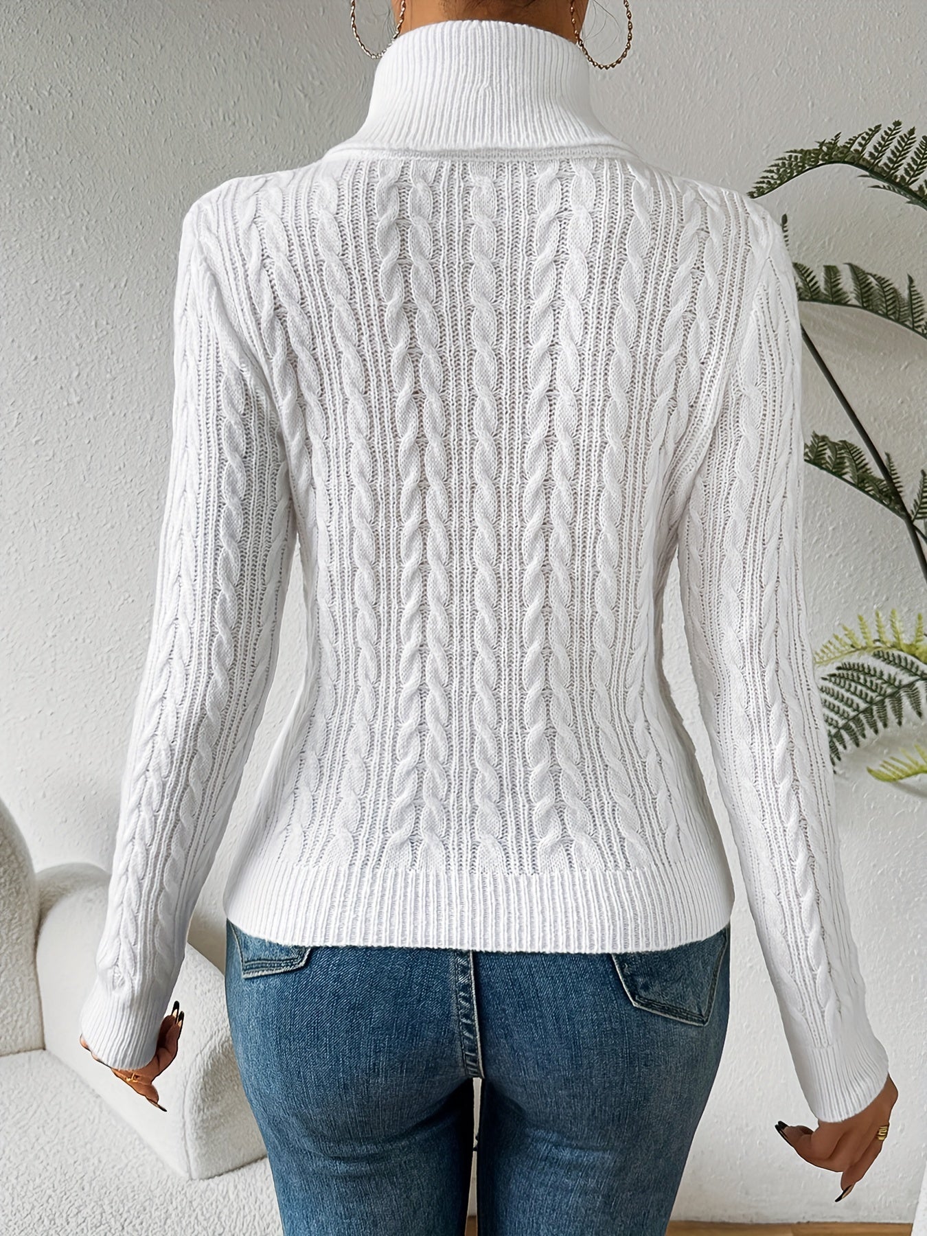 Rollkragen Strickpullover