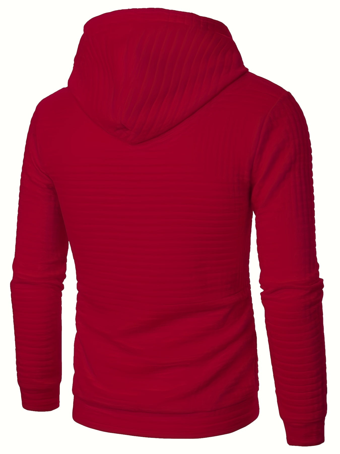 Bequemer Langarm Hoodie mit Waffelmuster