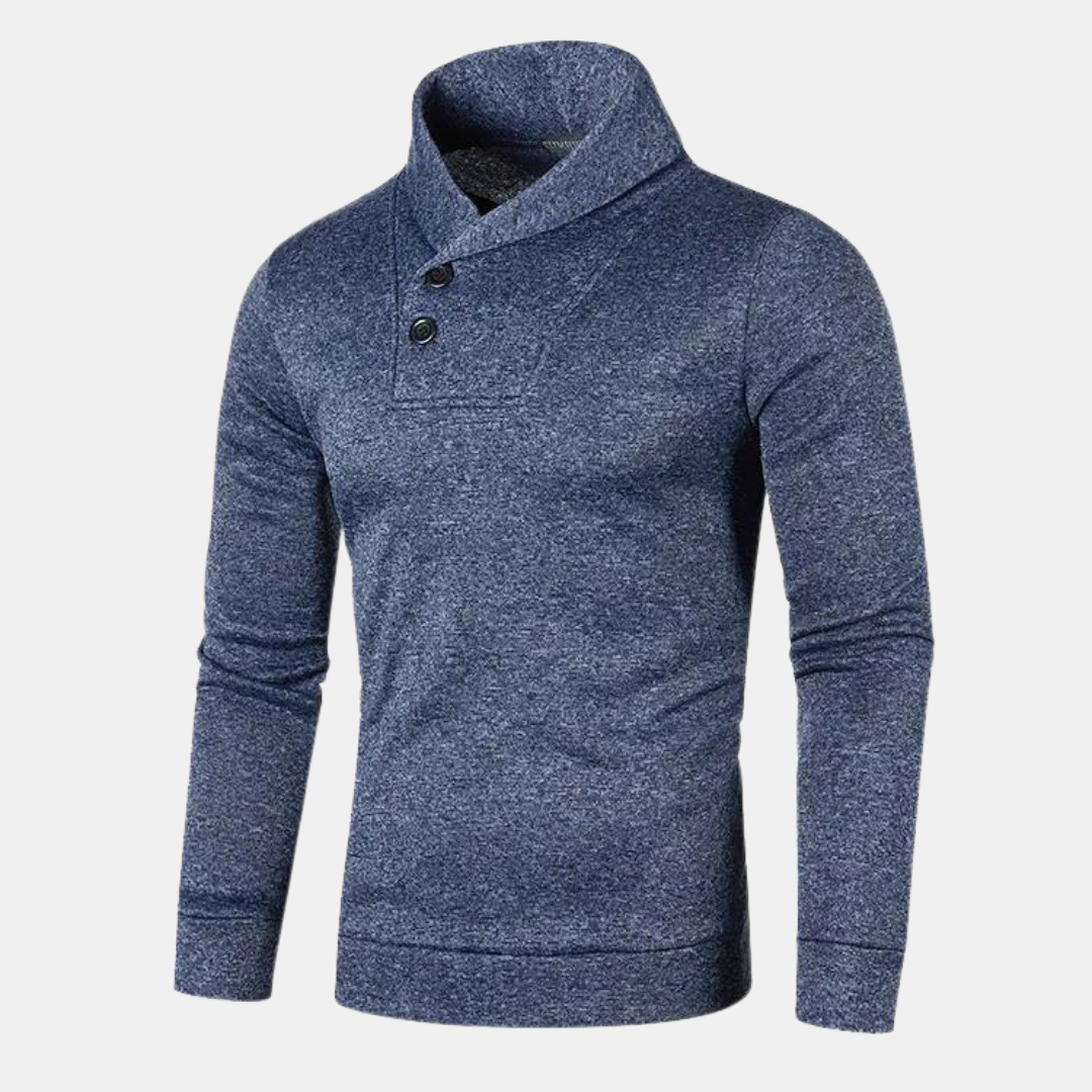 Lässiger Halb Rollkragen Pullover