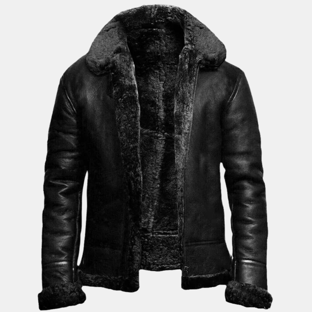 Herren Kunstleder Jacke