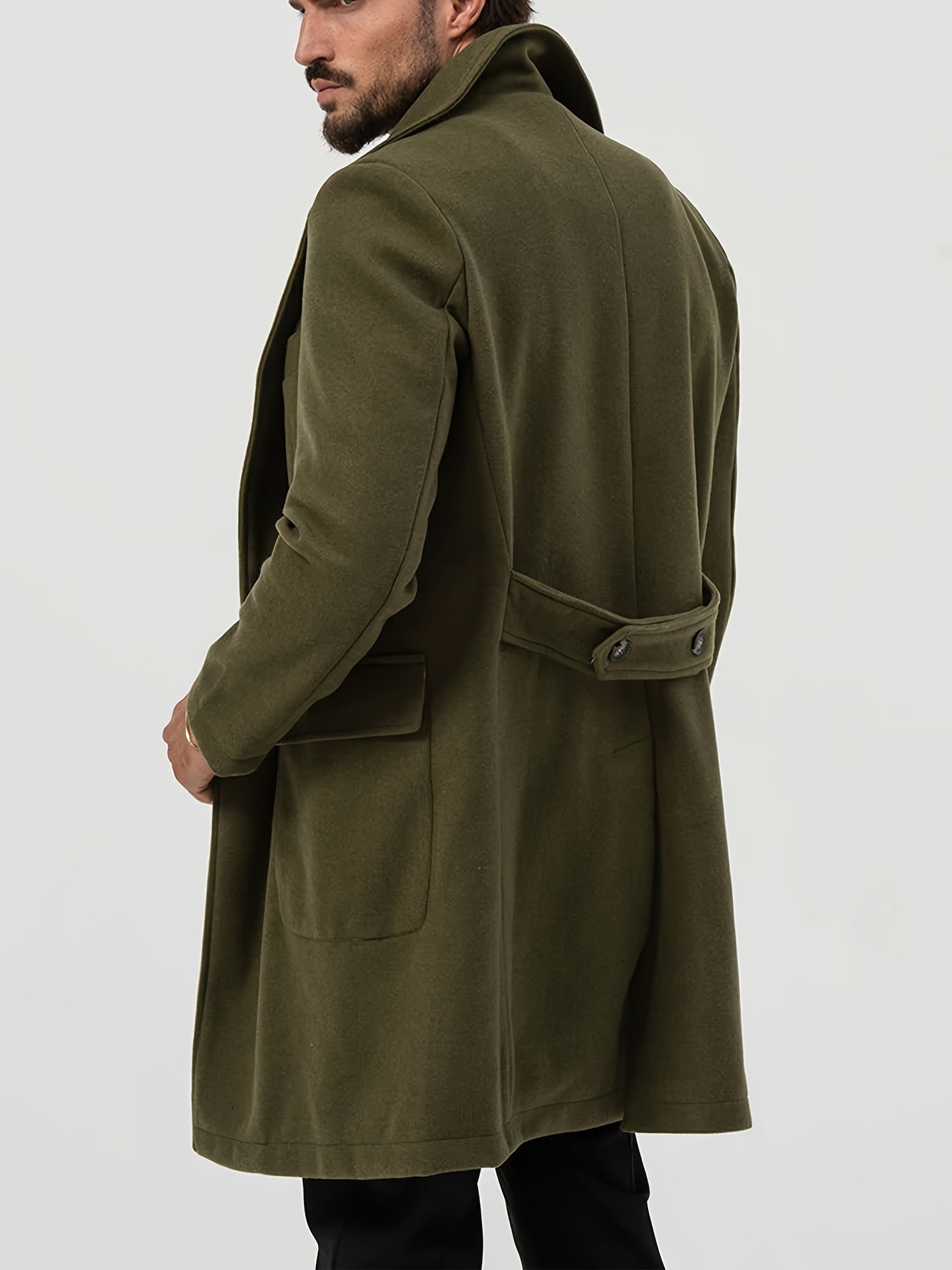 Grüner Trenchcoat für Herren