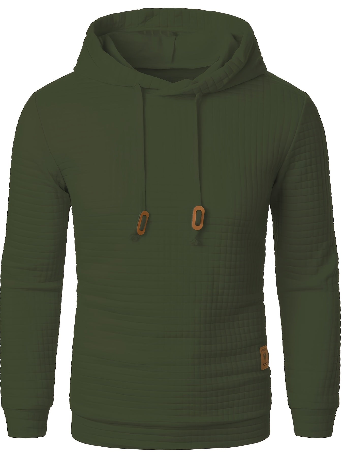 Bequemer Langarm Hoodie mit Waffelmuster