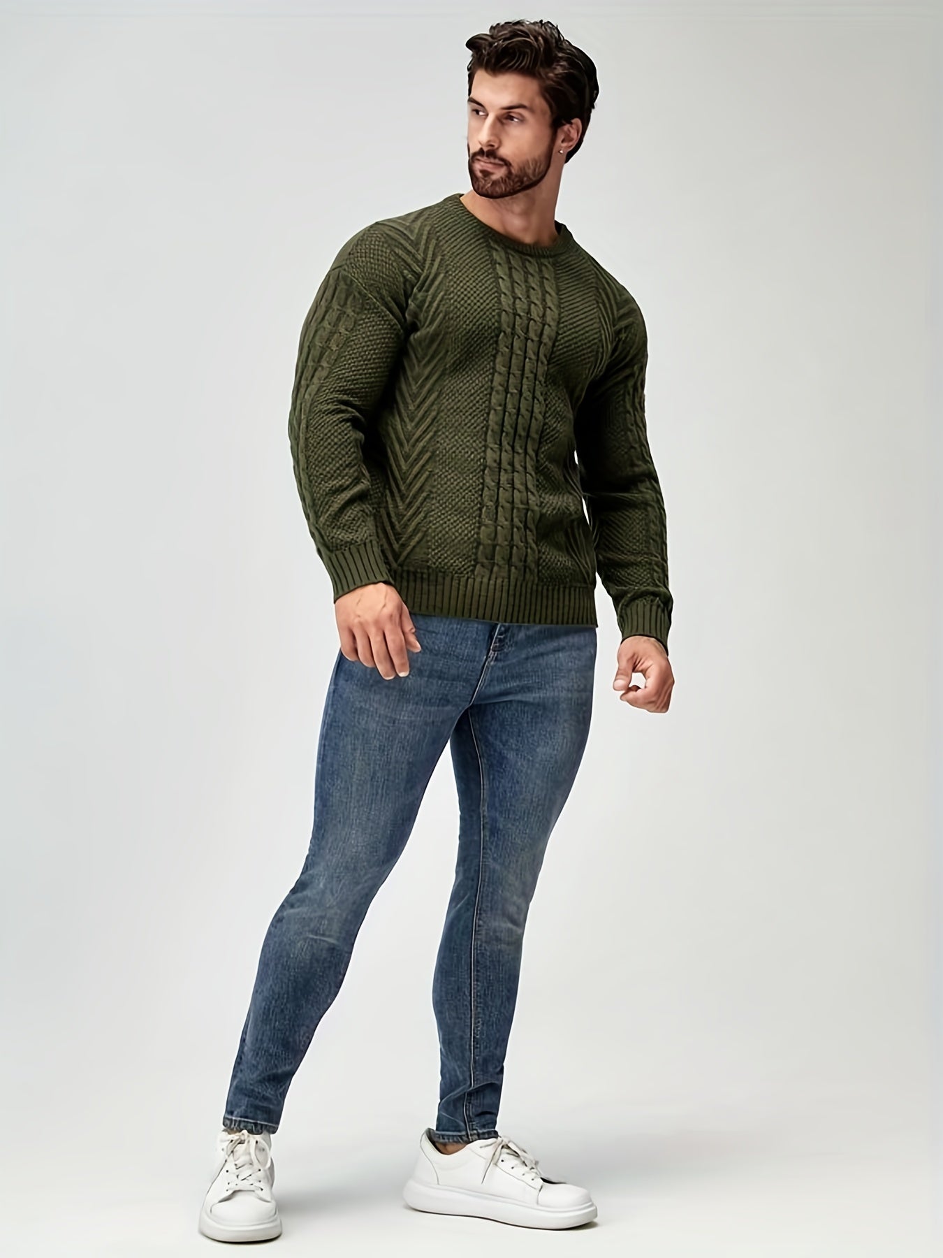 High Stretch Strickpullover für Herren