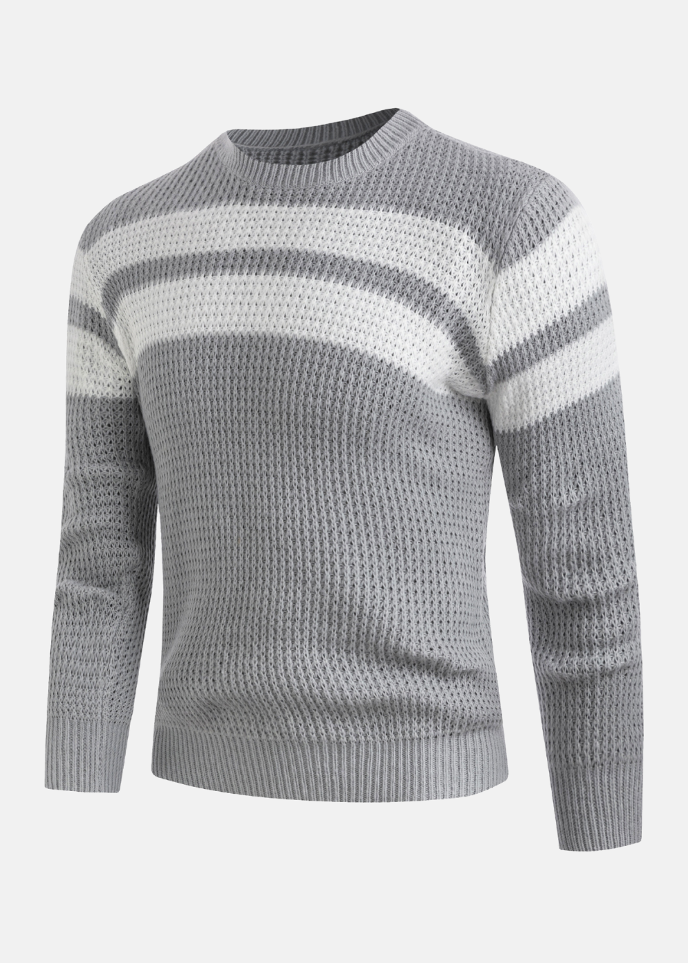 Gestreifter Strickpullover für Herren