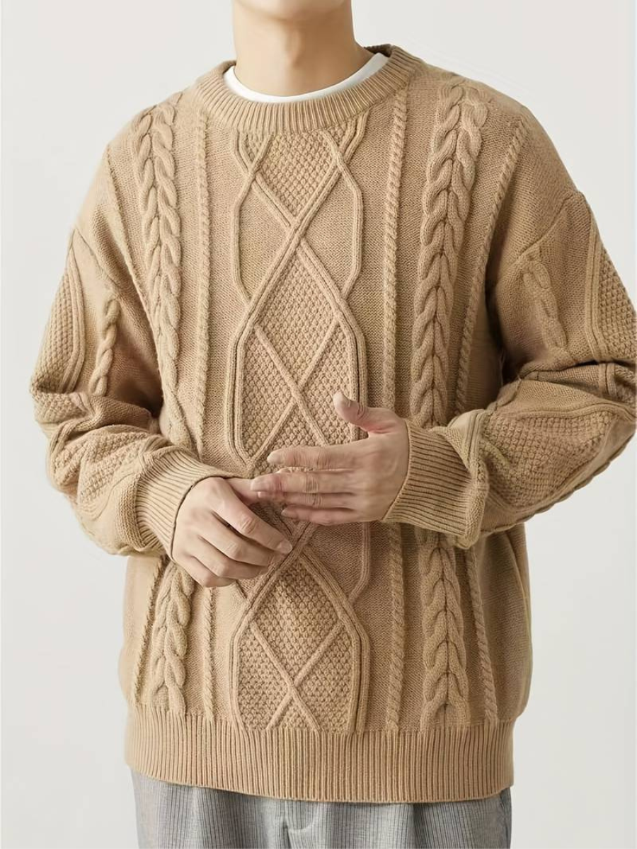 Gefüttert Strickpullover