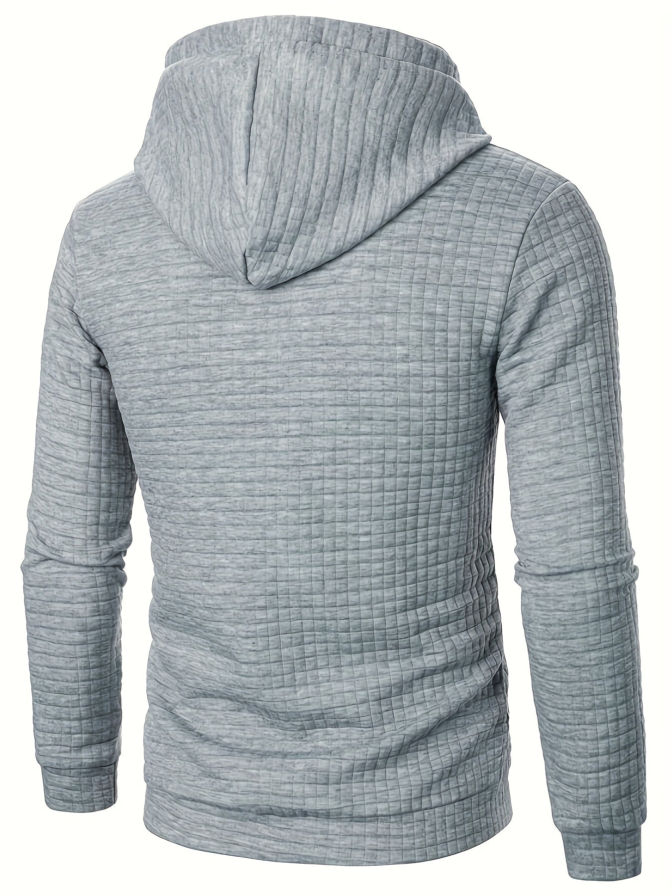 Bequemer Langarm Hoodie mit Waffelmuster