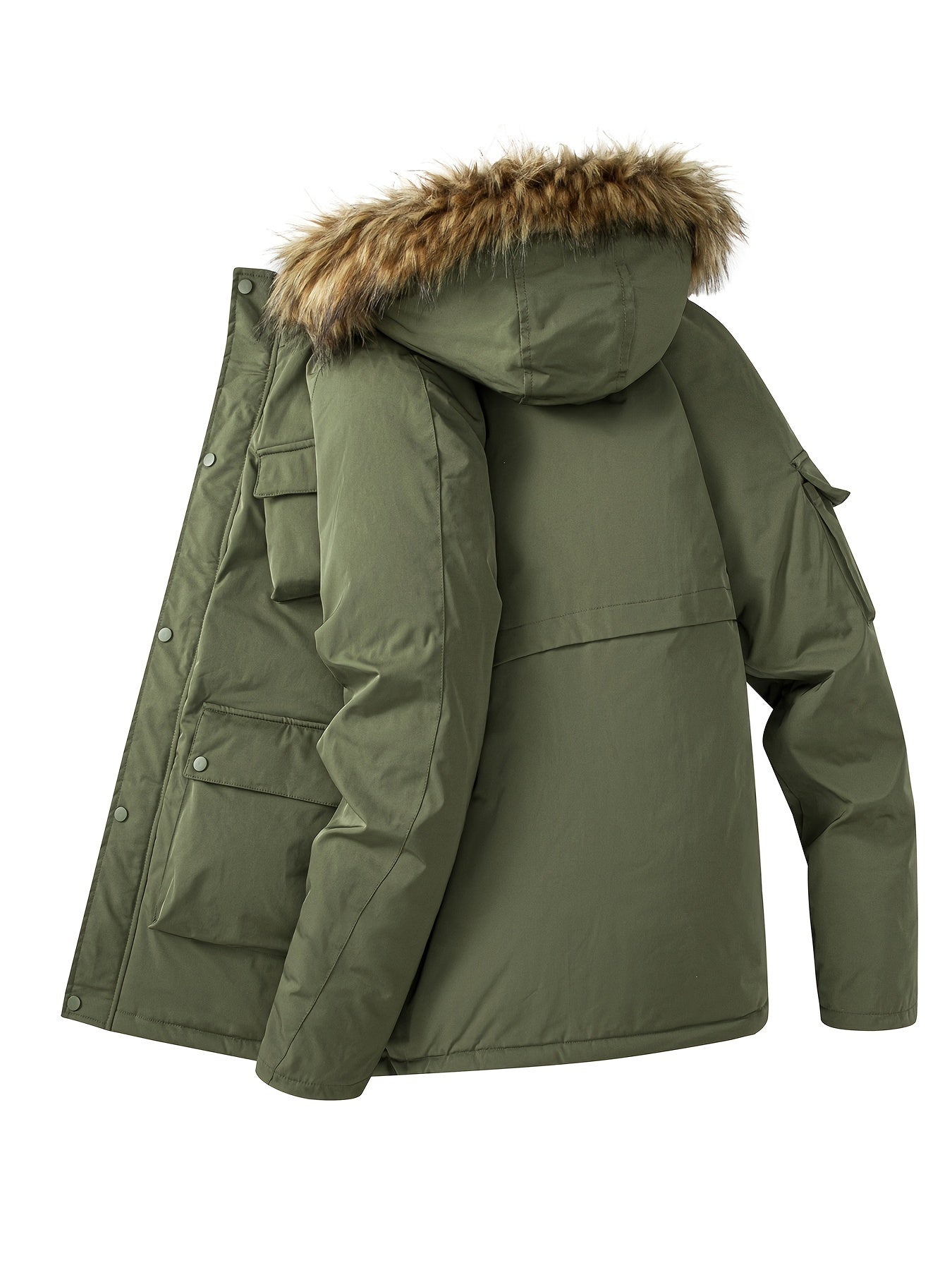 Winterjacke aus Baumwolle mit Kapuze