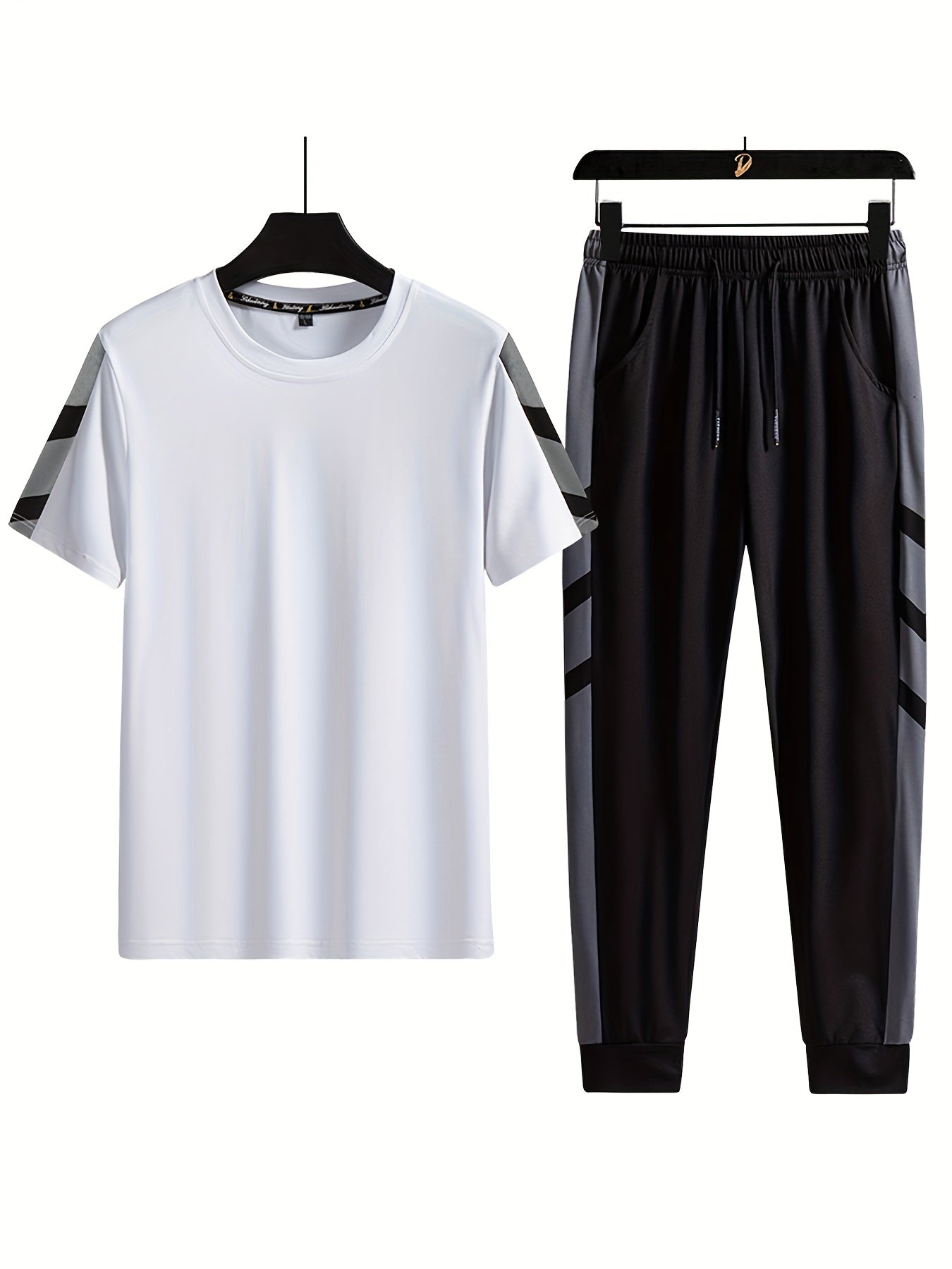 Kurzarm T-Shirt und Kordelzug Hose Set