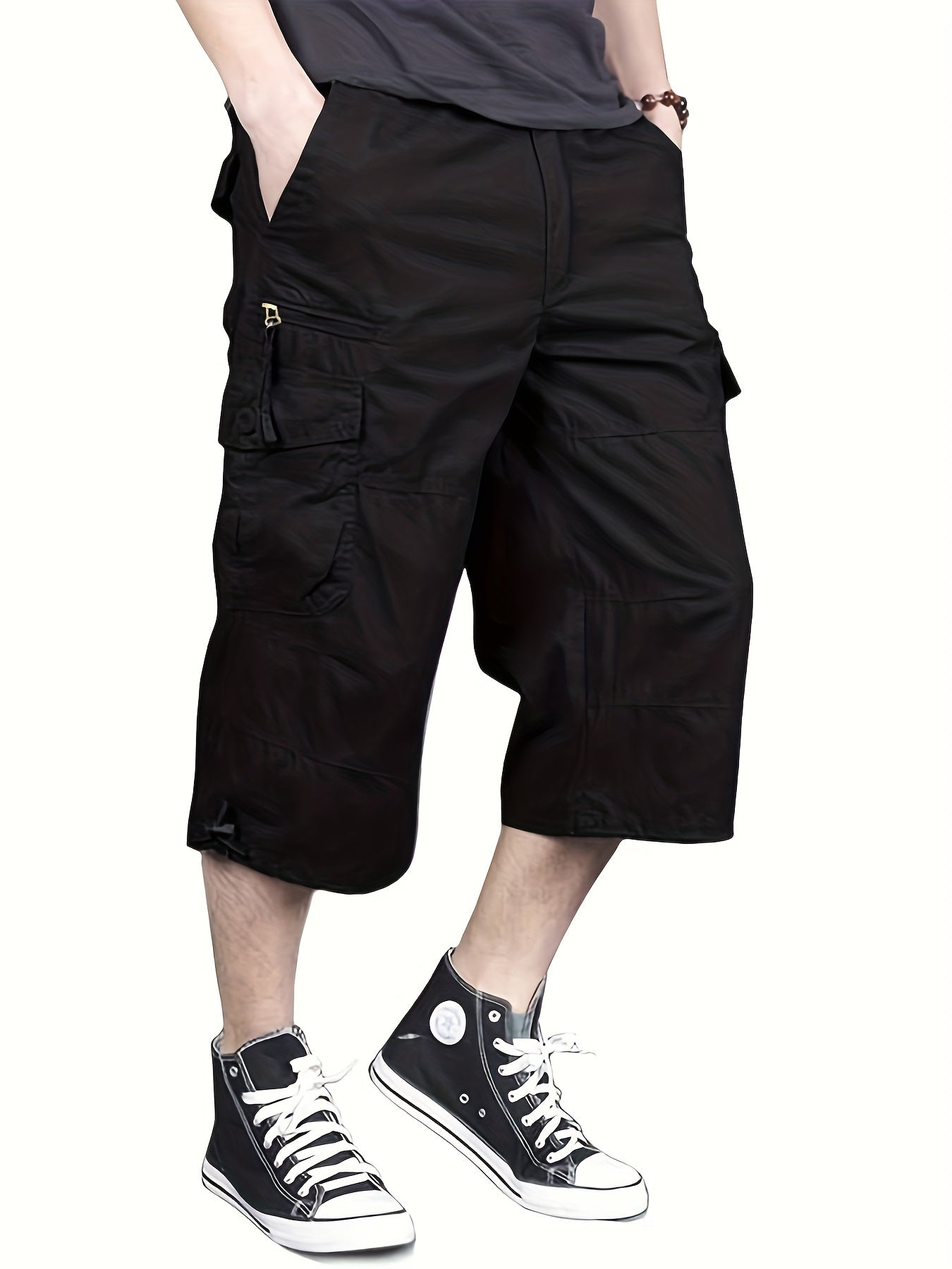 Street Style Herren Casual Cargo Capris kurze Hose