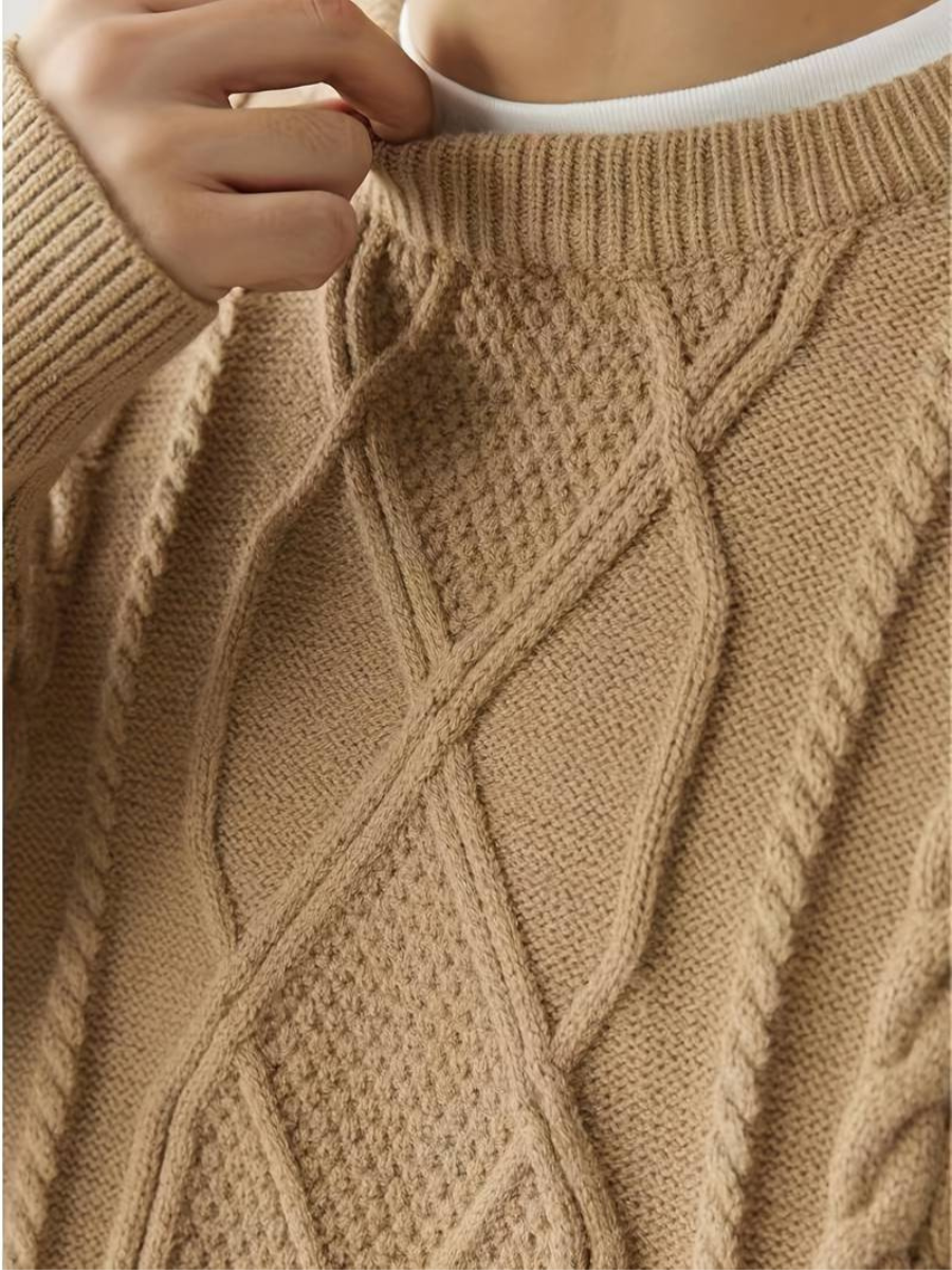 Gefüttert Strickpullover