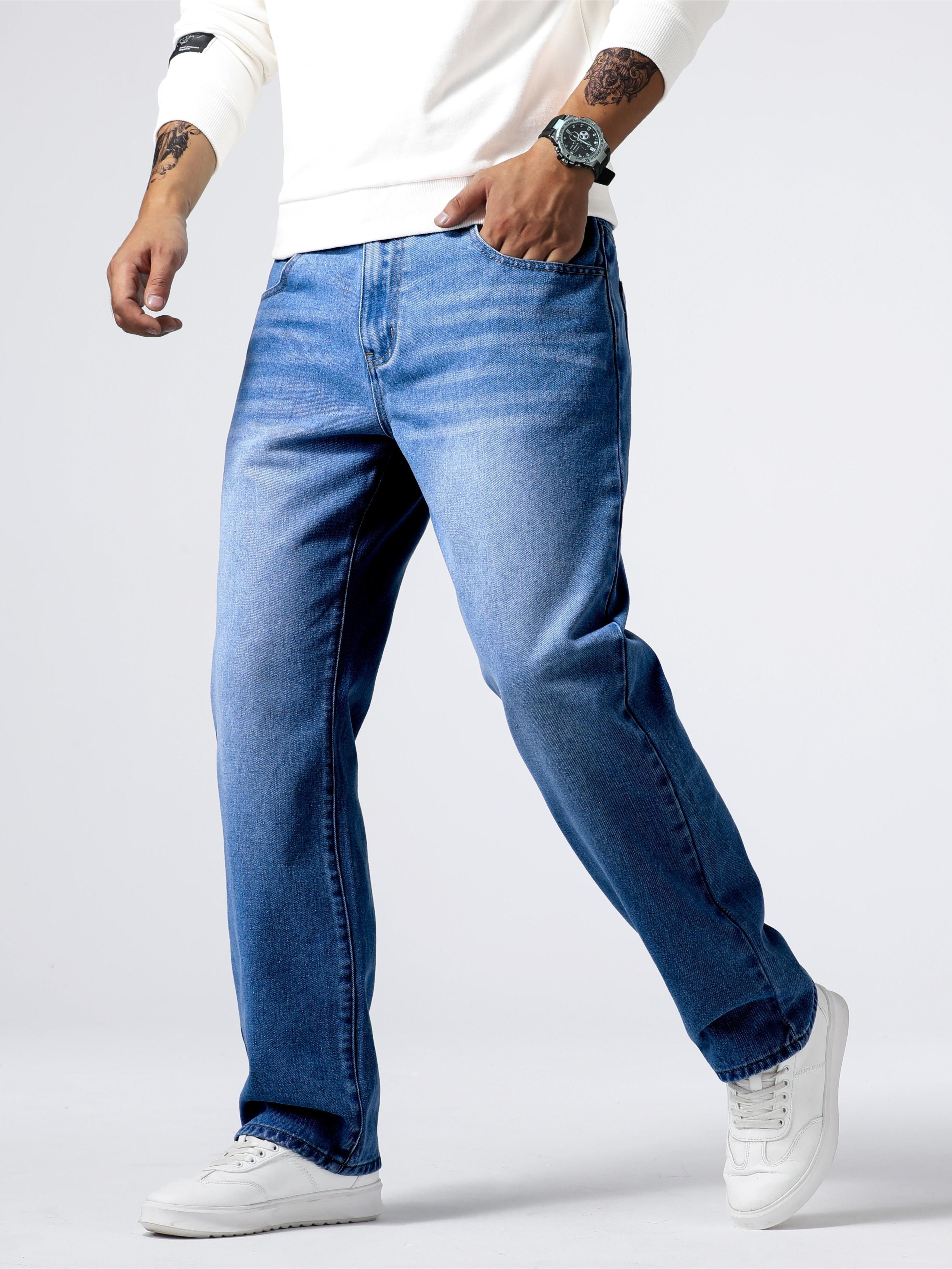 Herren Jeans Im Klassischen Design