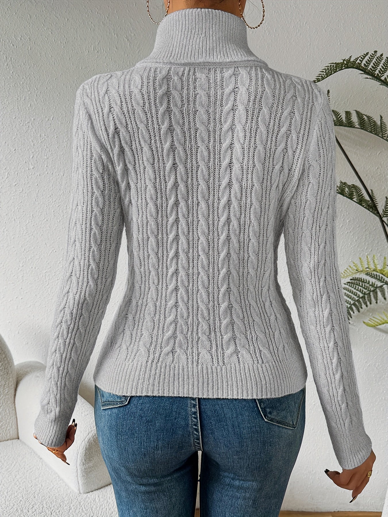 Rollkragen Strickpullover