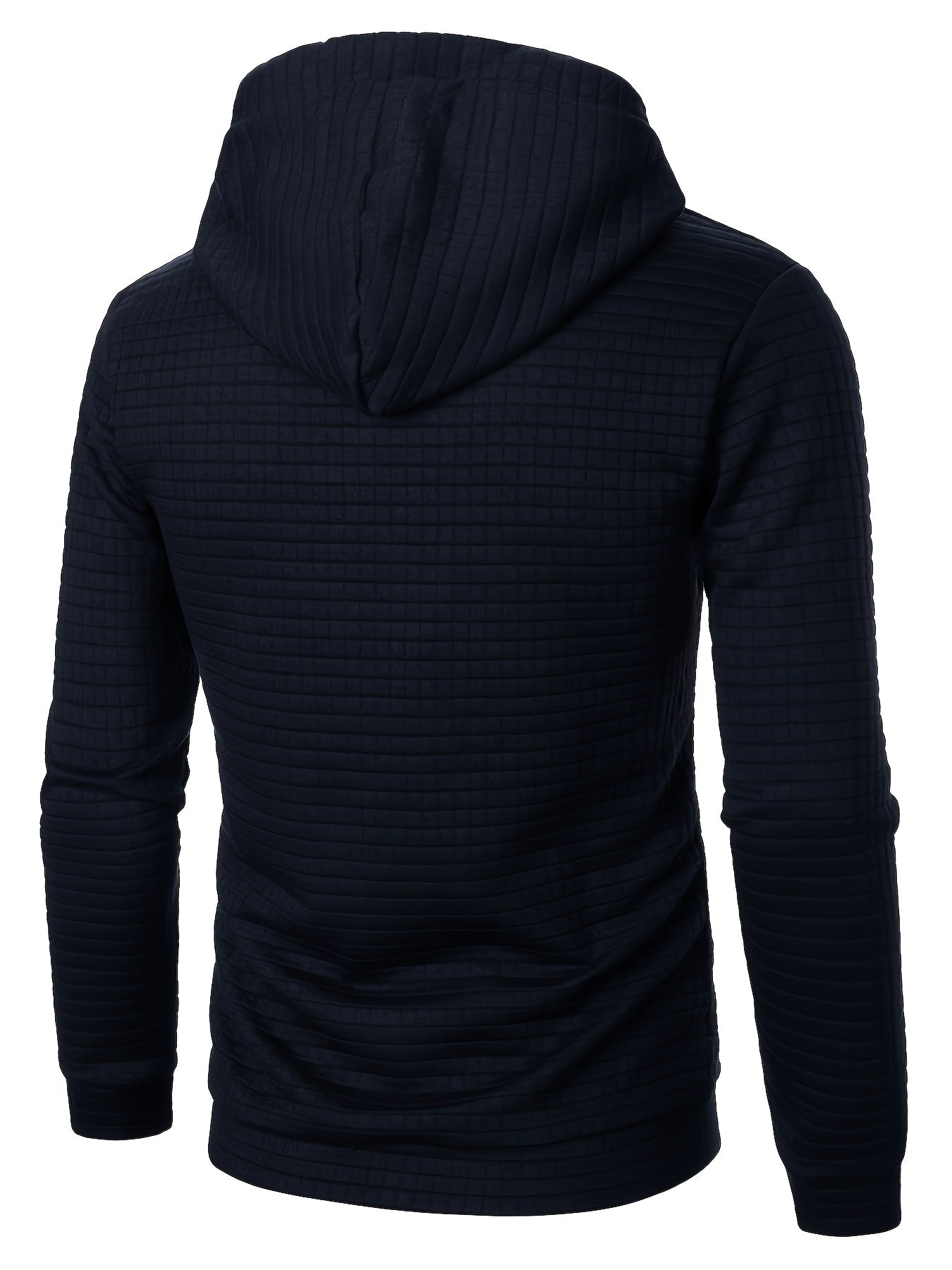 Bequemer Langarm Hoodie mit Waffelmuster