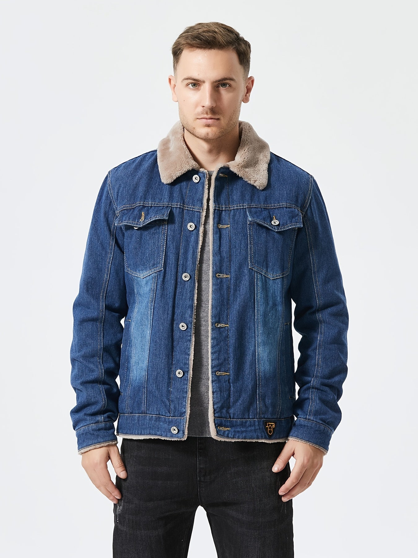 Fleece Jeans jacke