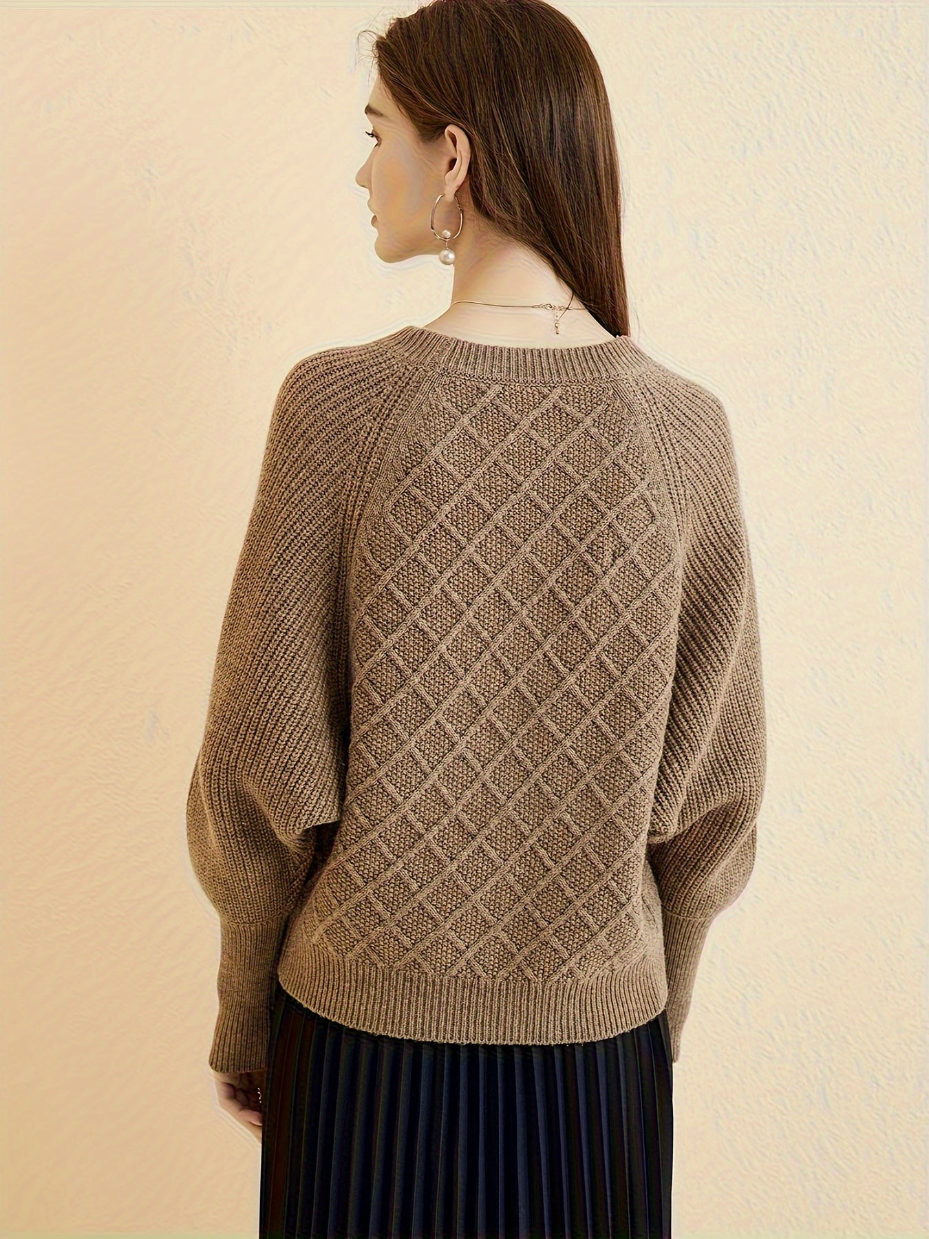 Eleganter Pullover mit Fledermausärmeln