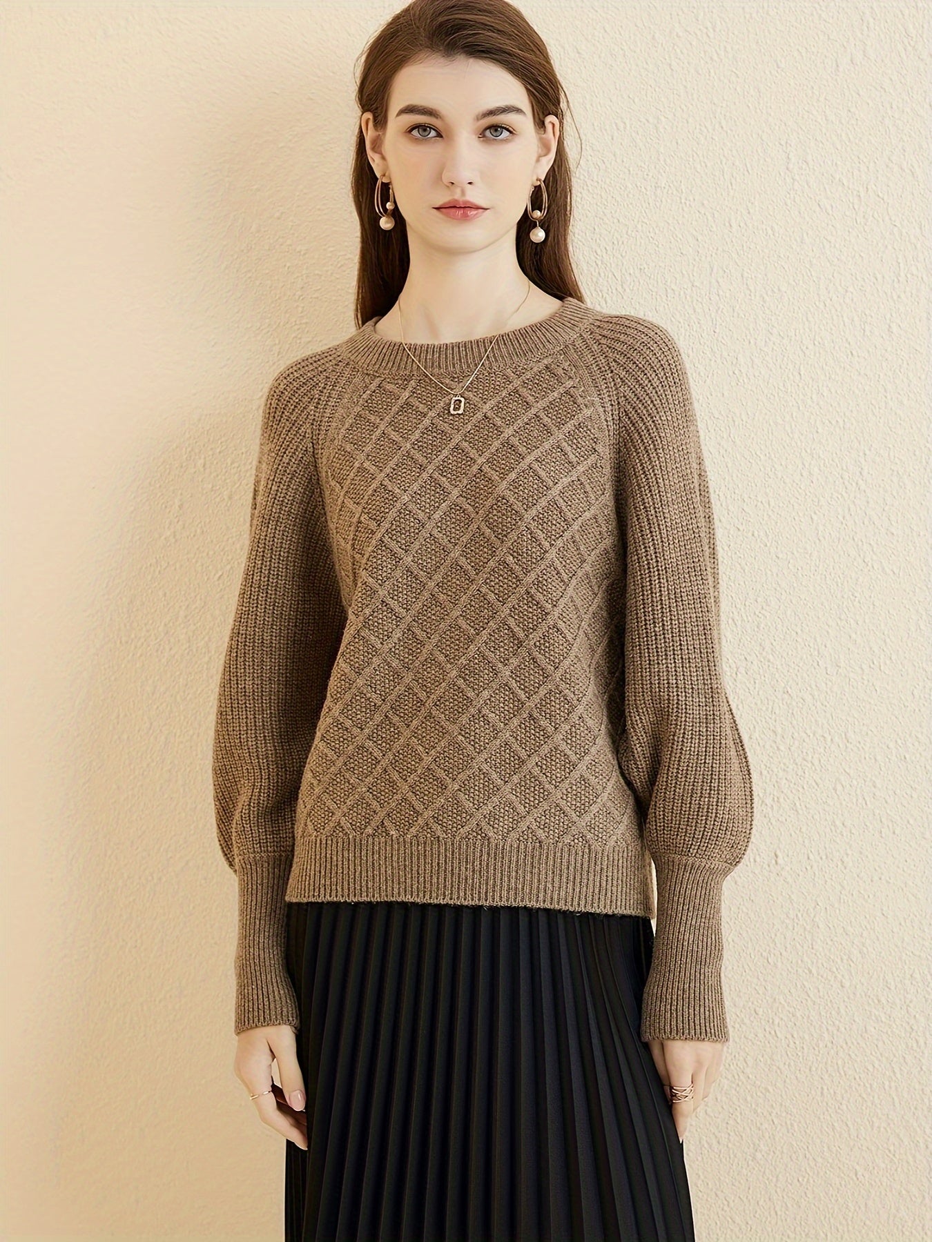 Eleganter Pullover mit Fledermausärmeln