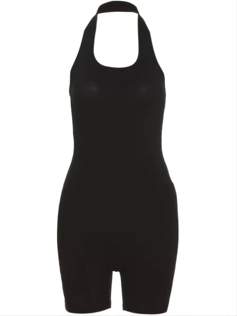 Halter Rompers Rückenfrei